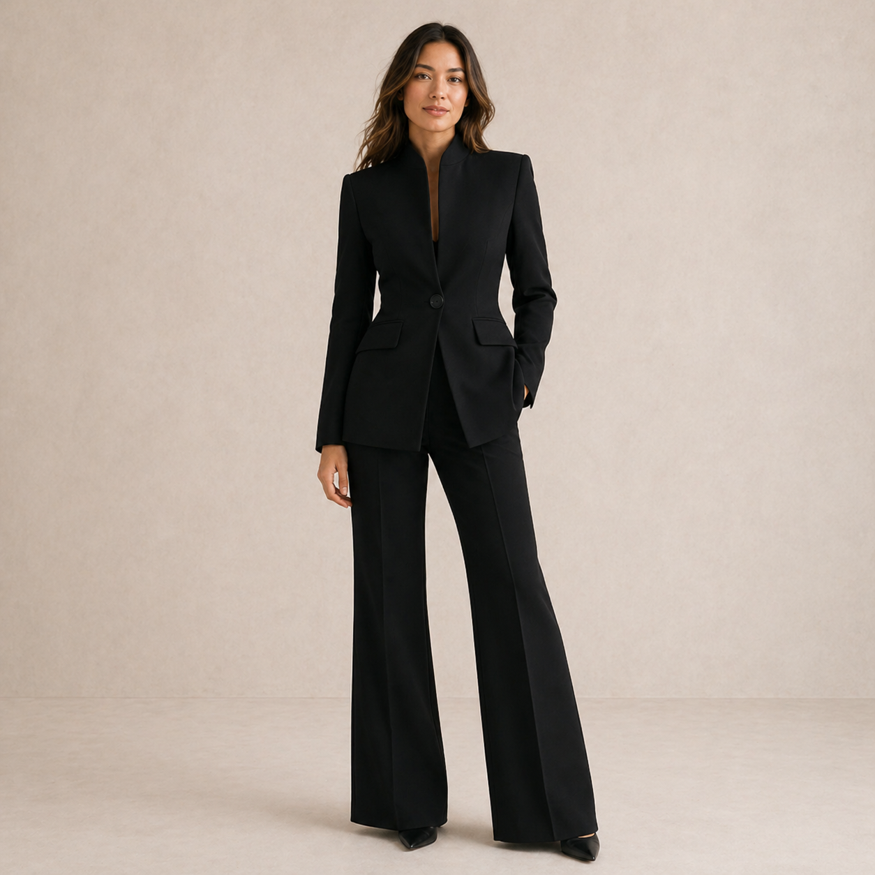 VESSIA | Tailored Wide-Leg Suit