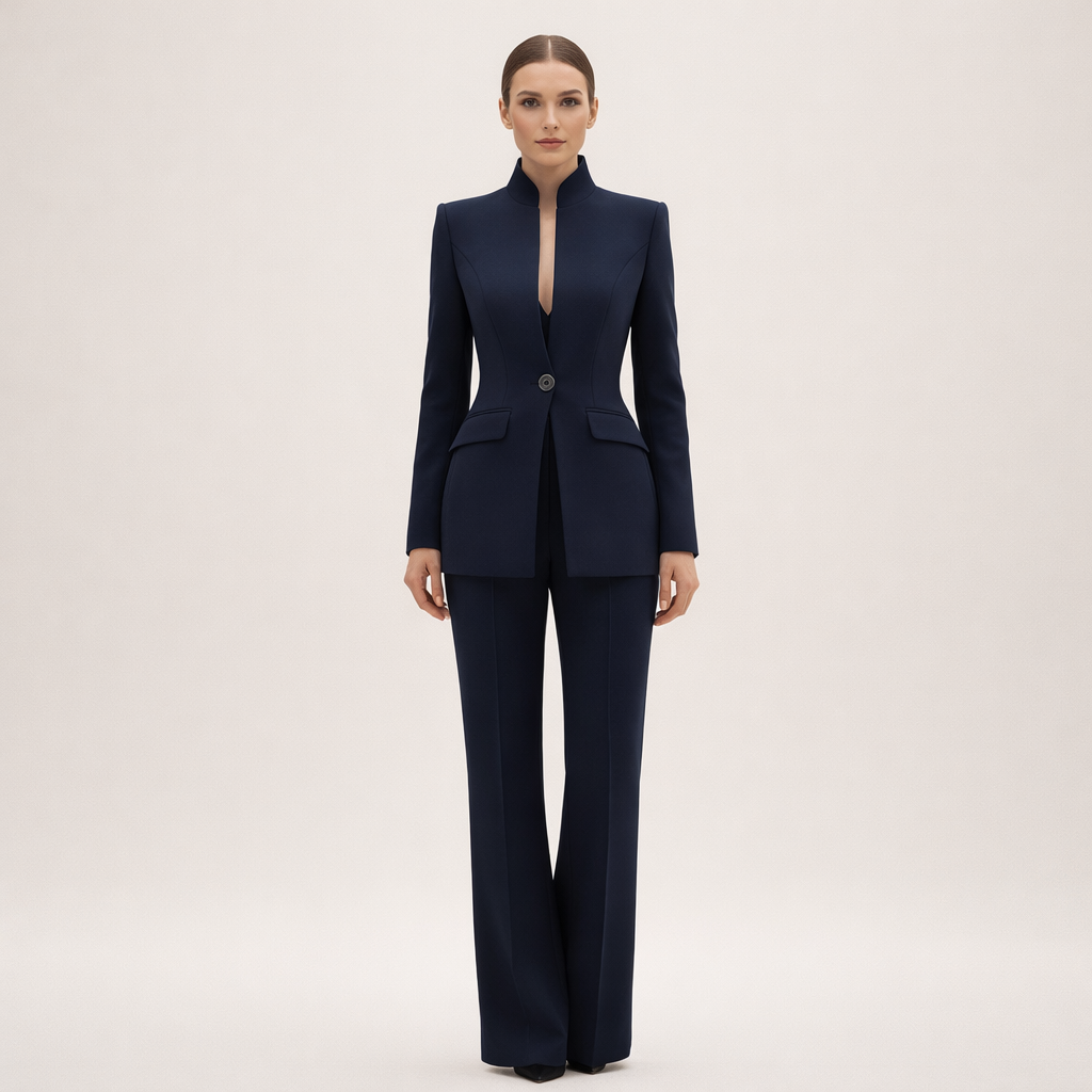 VESSIA | Tailored Wide-Leg Suit